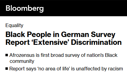 Afrozensus in Bloomberg