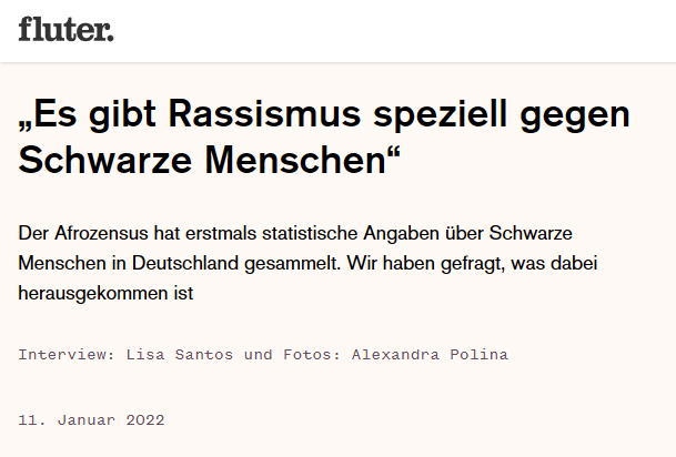 Afrozensus in der Fluter